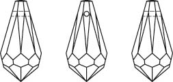 Swarovski Drop Pendants # 6000