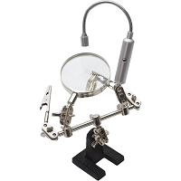 Helping Hand Magnifier with Flexible LED Light