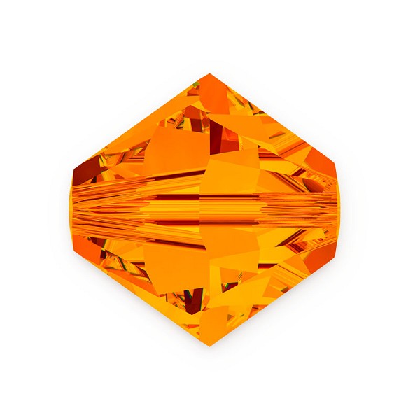 Swarovski 5328 6mm Tangerine Bicone Bead (10-Pcs)