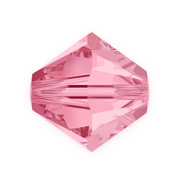 Swarovski Crystal 5328 6mm Light Rose Bicone Bead (10-Pcs)