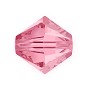Swarovski Crystal 5328 6mm Light Rose Bicone Bead (10-Pcs)