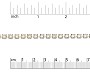 Swarovski Cup Chain 4mm Crystal Golden Shadow Rhodium Plated (Priced per Inch)