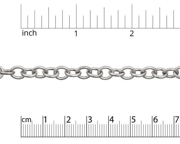 Cable Chain 7mm Antique Silver Plated (Priced per Foot)