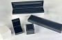 Cartier Style Jewelry Box Lot – 16 Bracelet & 3 Ring Boxes, Black Leatherette