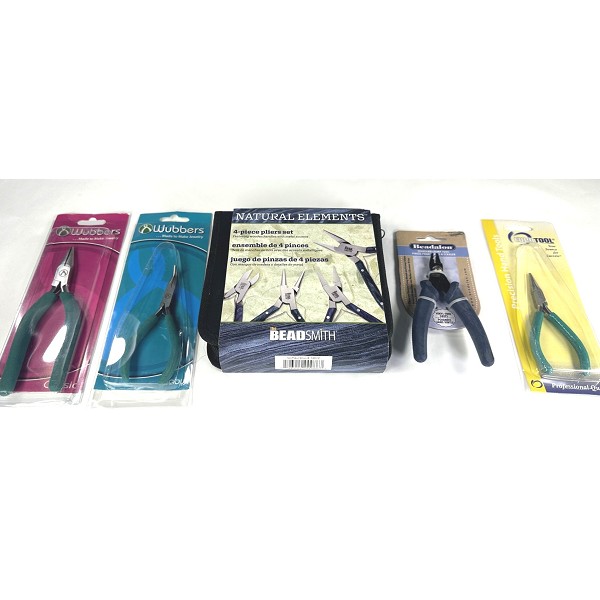 Jewelry Pliers Lot – Wubbers, BeadSmith 4-Piece Set, Beadalon & Eurotool (8 Tools