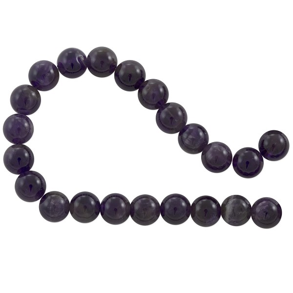 VALUED Amethyst Round Beads 8mm (15" Strand)