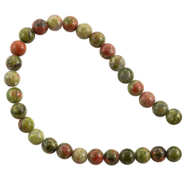 VALUED Unakite 4mm Round Beads (15.5" Strand)