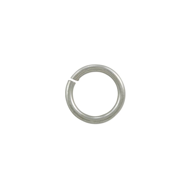 Open Round Jump Ring 7.5mm Silver Color (50-Pcs)