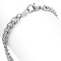 5mm Curb Link 7-1/4" Silver Plated Charm Bracelet (1-Pc)