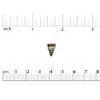 TierraCast Jardin Pinch Bail 8x10mm Pewter Brass Oxide  (1-Pc)