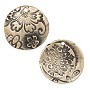 TierraCast Flora Pendant 22mm Pewter Brass Oxide (1-Pc)