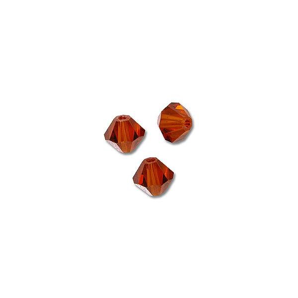 Swarovski Crystal Bicone Beads 5328 4mm Indian Red (10-Pcs)