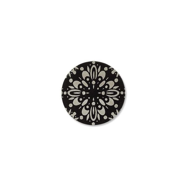 Lillypilly Aluminum Blank Round 1" Flower Burst Black 22ga