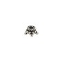 Bead Cap Bali Style Star 6.5x3.7mm Sterling Silver (1-Pc)