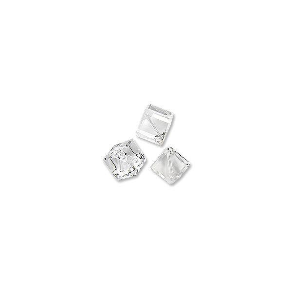 Swarovski Diagonal Cube Bead 5600 6mm Crystal (1-Pc)