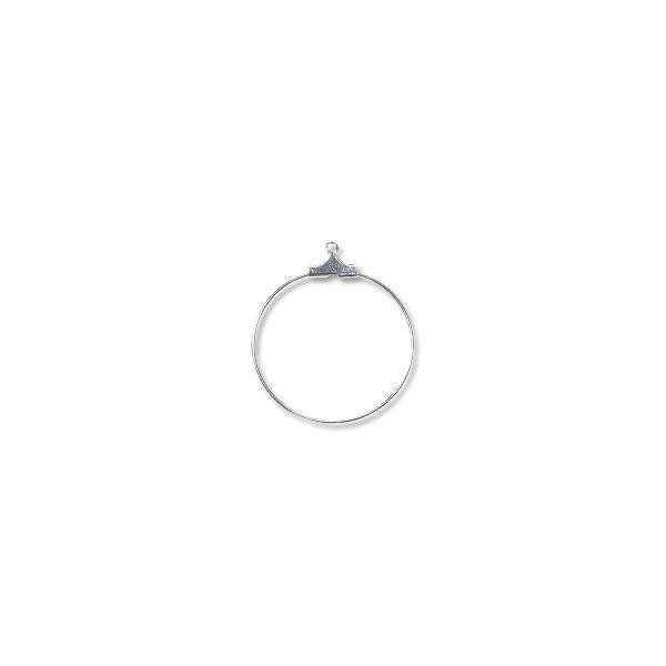 Hoop 1-1/4" Silver Plated (10-Pcs)