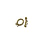 Toggle Clasp - 2-Strand 19x14mm Pewter Gold Plated (Set)