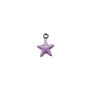 Charm - Purple Star 11mm Pewter Antique Silver Plated (1-Pc)