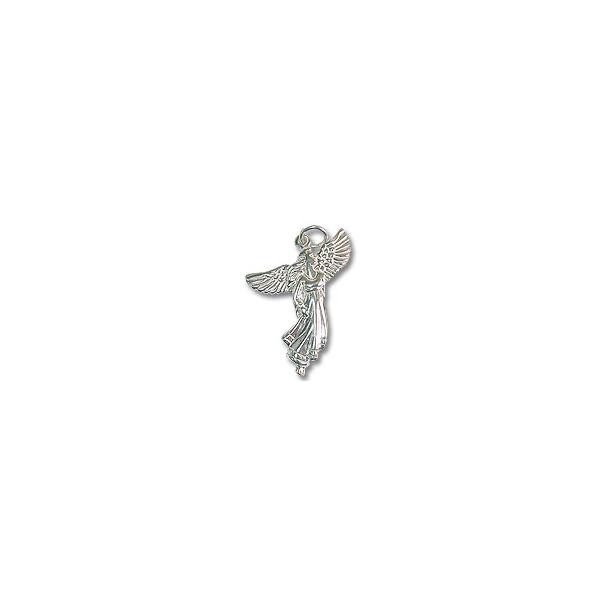 Angel Charm - 30x22mm Sterling Silver (1-Pc)