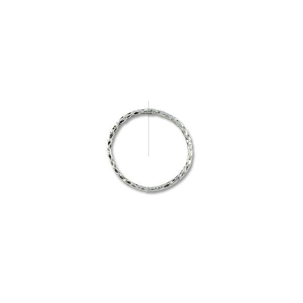Connector - Ring with 1 Hole 30mm Pewter Silver Plated (1-Pc)