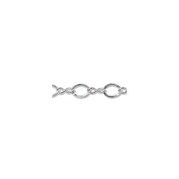 Figure 8 Link Chain 4.4mm Sterling Silver (Foot)