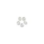 Czech Fire Polished Donut 3x5mm Crystal (10-Pcs)
