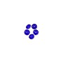 Czech Fire Polished Donut 3x5mm Sapphire (10-Pcs)