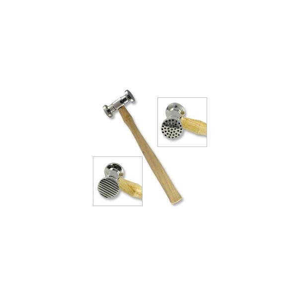 Texturing Hammer w/2 Patterns-Dimples & Pinstripes