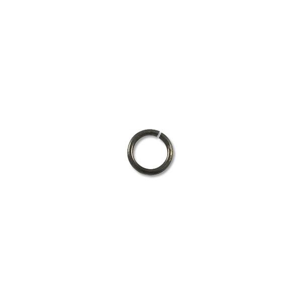 Jump Ring - Open 4mm Gun Metal Plated Matte (100-Pcs)
