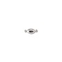 Magnetic Clasp Oval 10x6mm Sterling Silver (1-Pc)