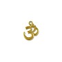 TierraCast Pendant | Om 22x17mm Pewter Bright Gold Plated