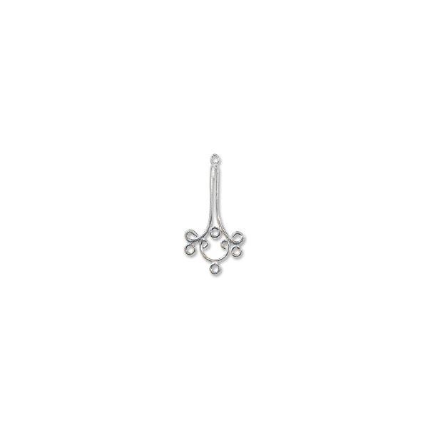 Chandelier Earring 32x20mm Sterling Silver (1-Pc)