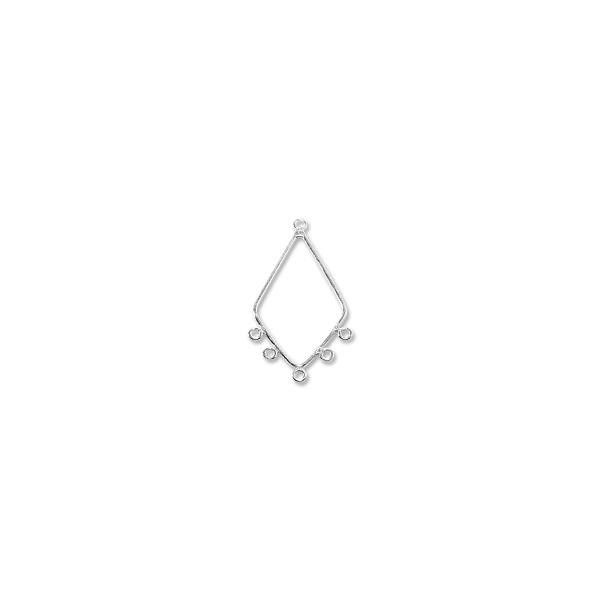 Chandelier Earring 31x16mm Sterling Silver (1-Pc)