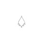 Chandelier Earring 31x16mm Sterling Silver (1-Pc)