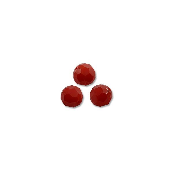 Swarovski Round Crystal Bead 5000 4mm Dark Red Coral (6-Pcs)