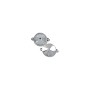 Rivoli Setting 2-Loop 14mm Pewter Antique Light Silver Plated (1-Pc)