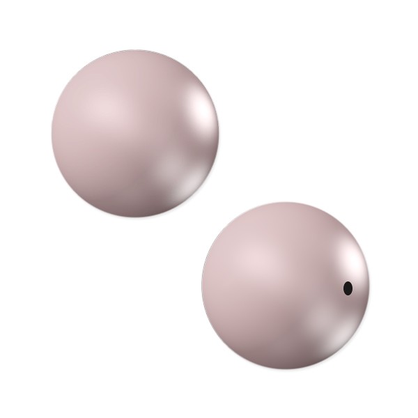 Swarovski 5810 8mm Powdered Rose Round Crystal Pearl (10-Pcs)